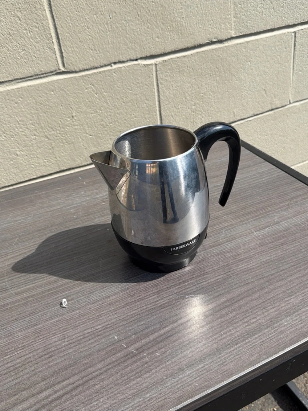 Farberware Superfast 2-4 Cup Coffee Percolator Chrome FCP240A NO Power Cord